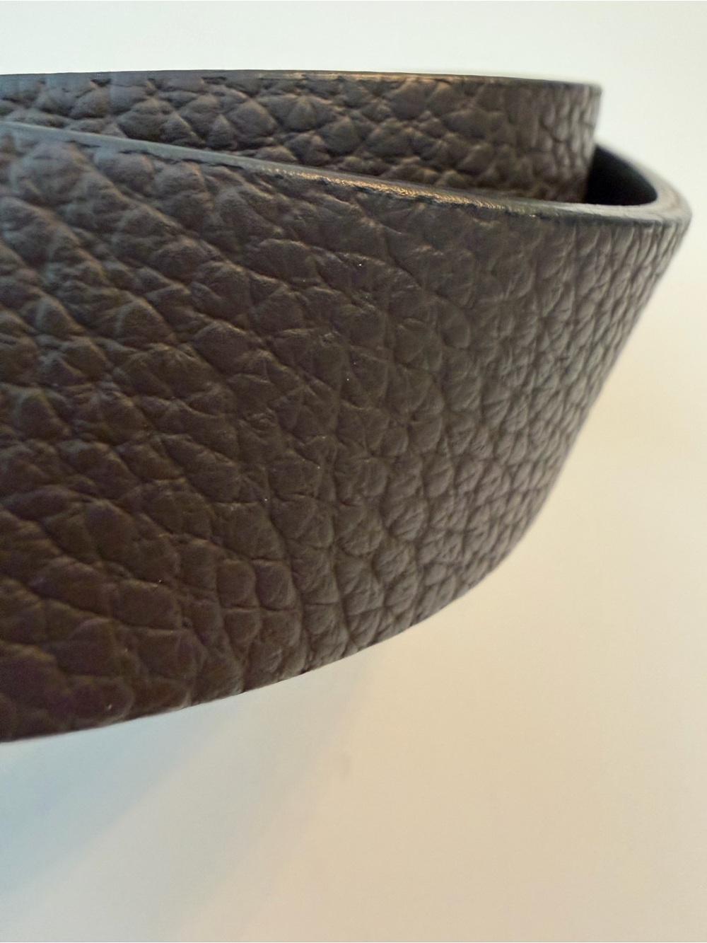EUC! Zegna Grained Leather Reversible - Picture 10 of 15